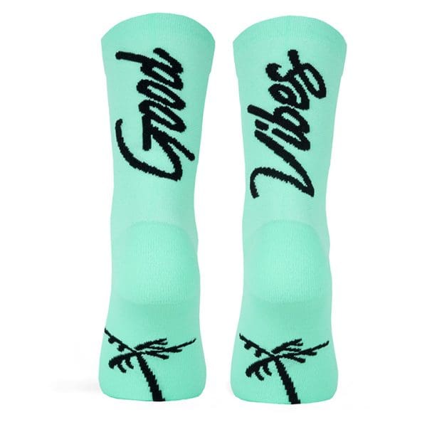 Pacific and Co Good Vibes Cycling Socks Mint