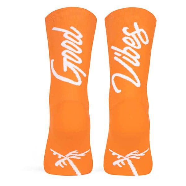 Pacific and Co Good Vibes Cycling Socks Orange