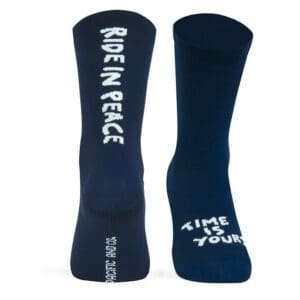 Pacific and Co Ride in Peace Cycling Socks Navy