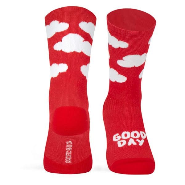 pacific and co red cloud socks