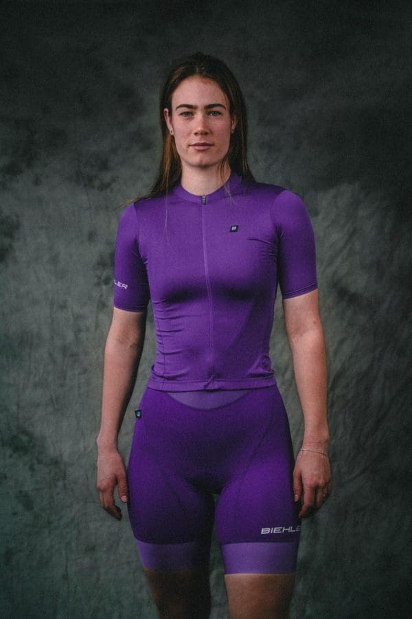 Essential Cycling Jersey Royal Purple Women