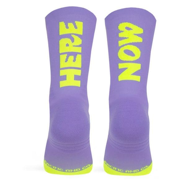 Pacific and Co Here Now Performance Socks Purple