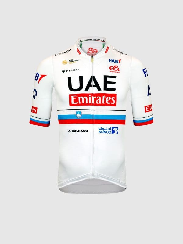 2024 Pissei UAE Team Emirates Short Sleeve Jersey Tadej Pogačar Slovenia Replica