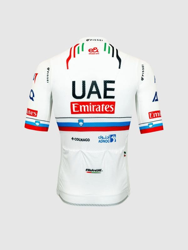 2024 Pissei UAE Team Emirates Short Sleeve Jersey Tadej Pogačar Slovenia Replica