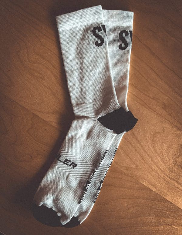 Syndicate Performance Cycling Socks Unisex White RC