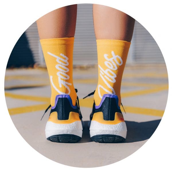 Pacific and Co Good Vibes Cycling Socks Yema