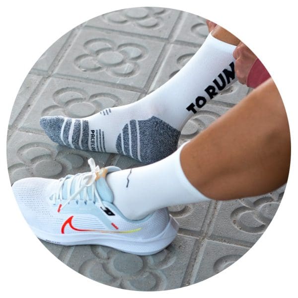 Pacific and Co Call Me To Run Performance Socks