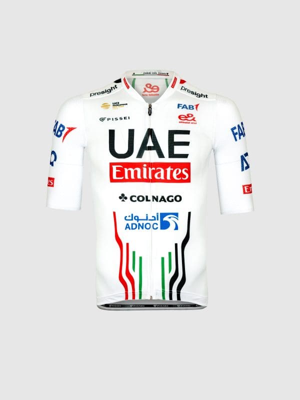 2024 Pissei UAE Team Emirates Official Short Sleeve Cycling Jersey Men