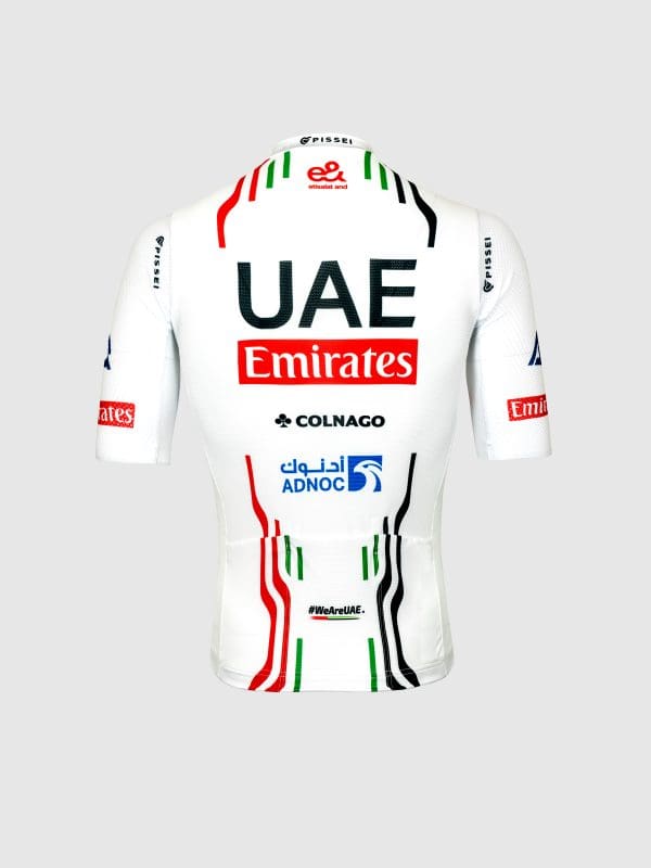 2024 Pissei UAE Team Emirates Official Short Sleeve Cycling Jersey Men