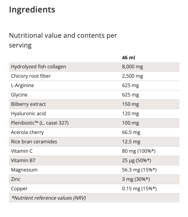 Collagen Boozt Product Type 1 and Type 3 Collagen