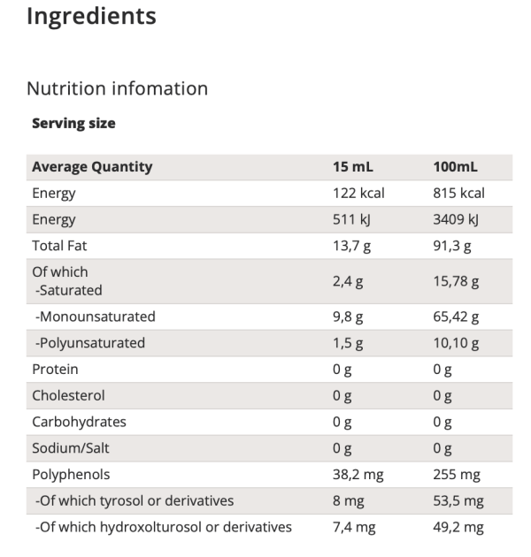 High Polyphenol Content Revolutionary Extra Virgin Olive Oil